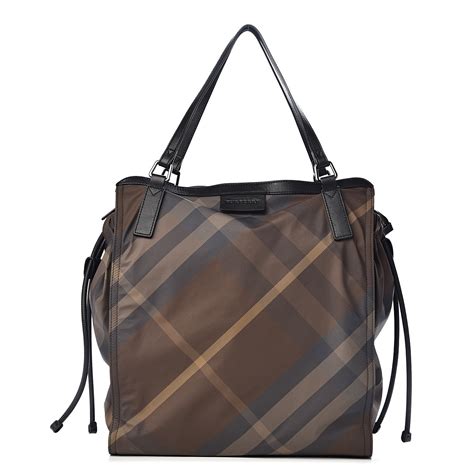 burberry checked nylon tote bag|burberry buckleigh packable nylon tote.